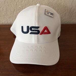 NWOT Ryder Cup 2025  New Era Team USA Stretch-Snap-Back One Size Bethpage Black